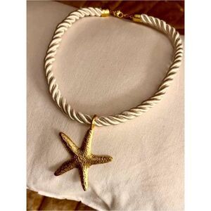 ZARA GOLD TONE STARFISH NECKLACE